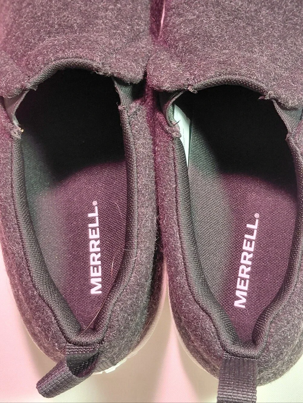 Merrell Jungle Moc Wool Slip On Comfort Shoes Grey NWOB Size 12M